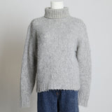 Pull à col roulé avec grosse maille texturée (Wilfred)