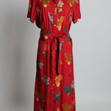 Robe longue avec imprimé floral