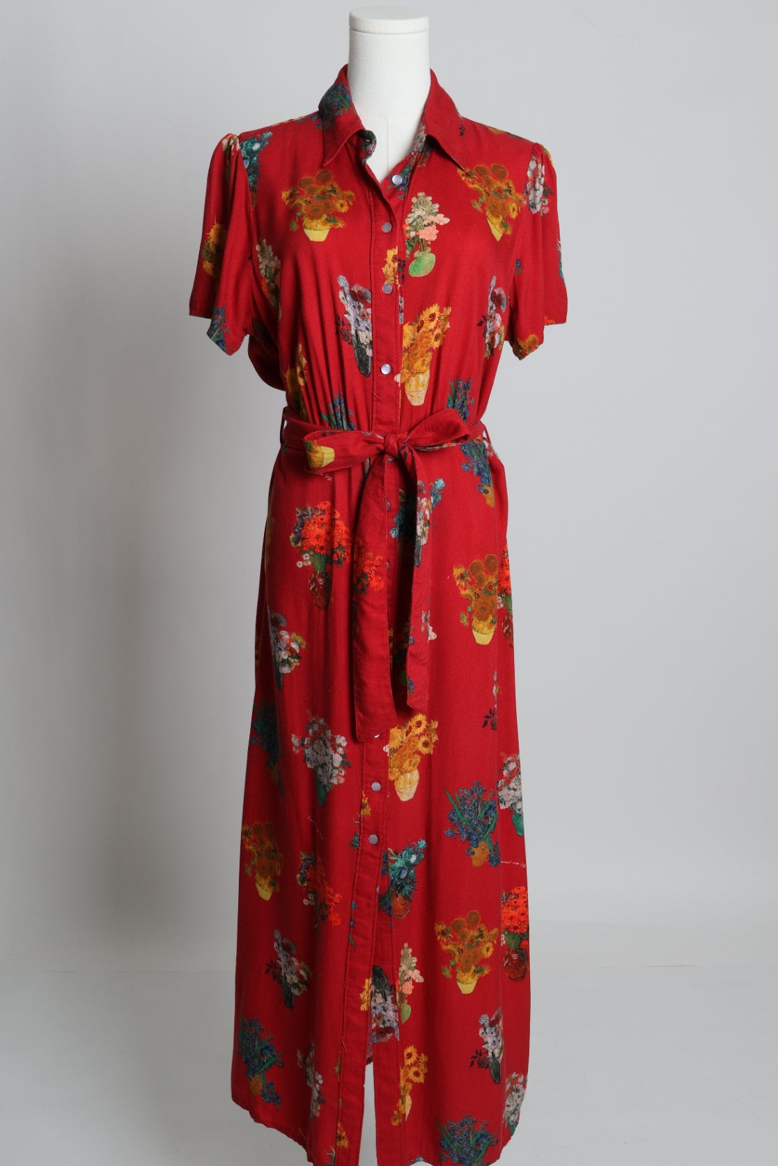 Robe longue avec imprimé floral