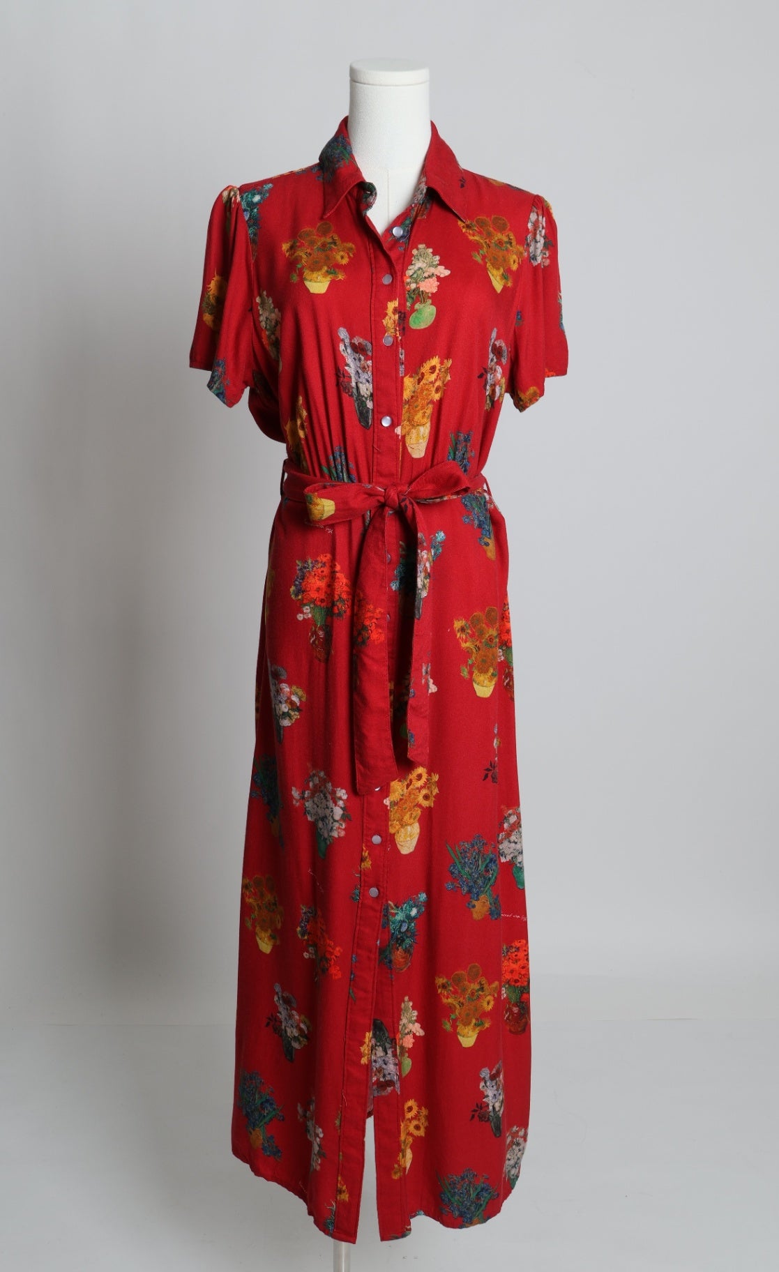 Robe longue avec imprimé floral