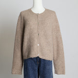 Cardigan avec texture duveteuse