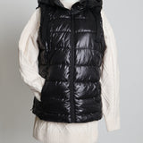 Manteau sans manches avec finition matelassée douce