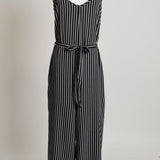 Combinaison (Jumpsuit) ample à rayures et ceinture assortie