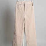 Pantalon droit en velours côtelé