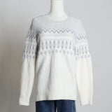 Chandail en tricot duveteux avec motif nordique