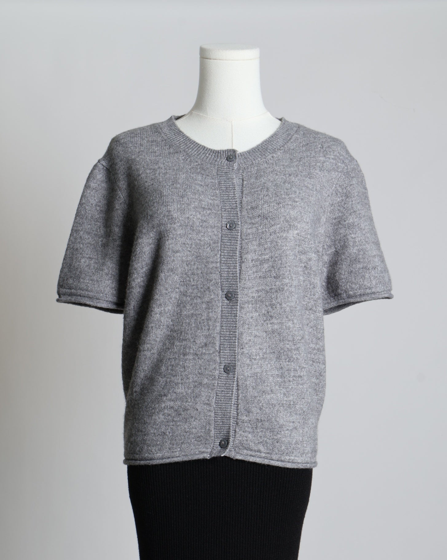 Cardigan à manches courtes en maille fine