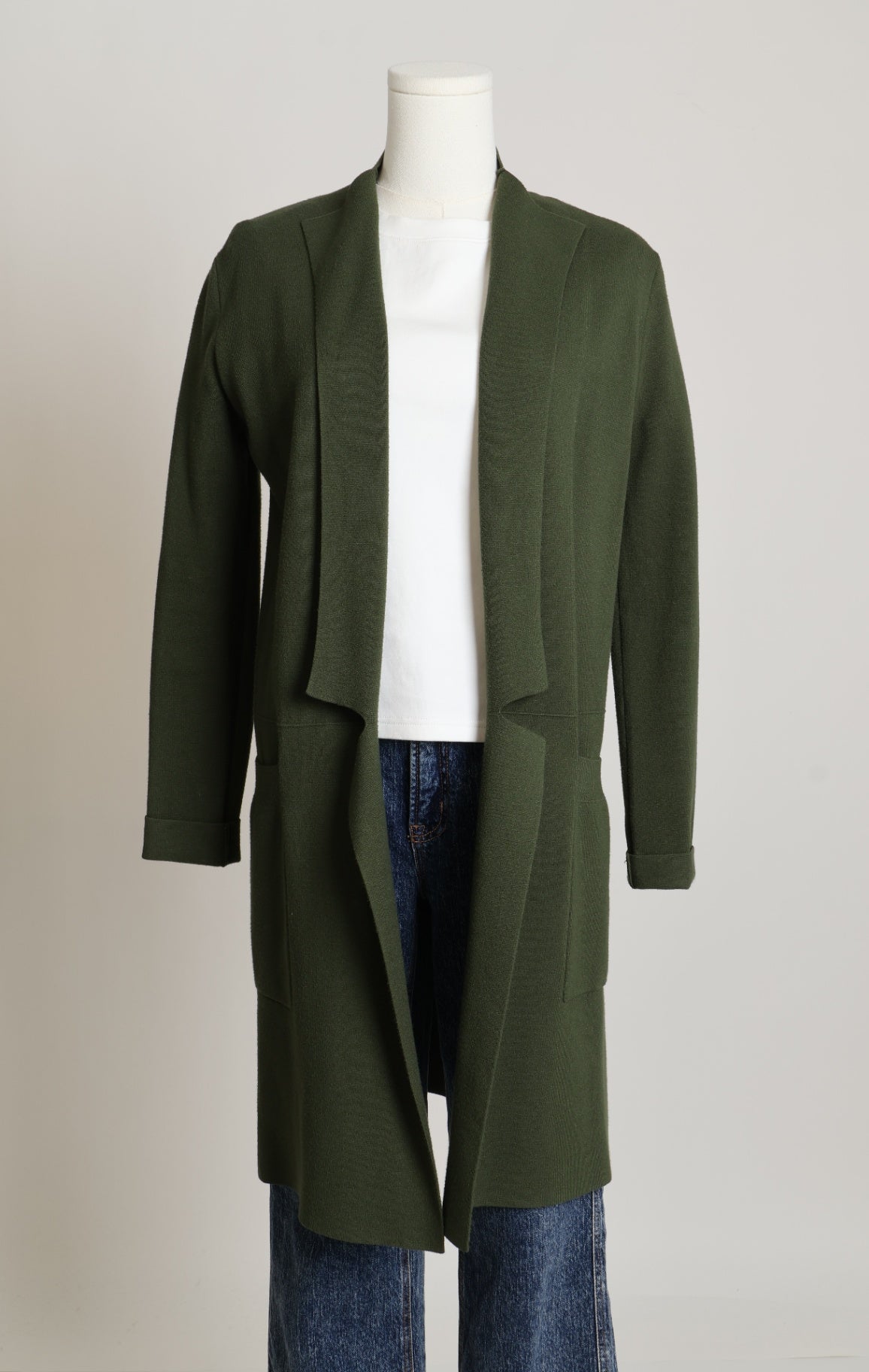 Cardigan ouvert coupe décontractée