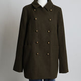 Manteau de laine avec col à revers