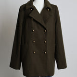 Manteau de laine avec col à revers