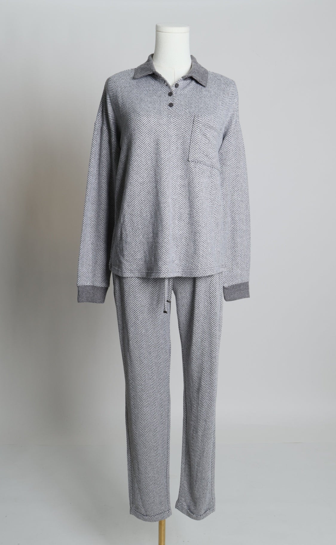 Pyjama en motif en chevron 