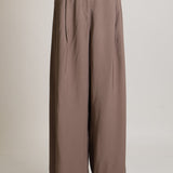 Pantalon à jambes larges et élastique