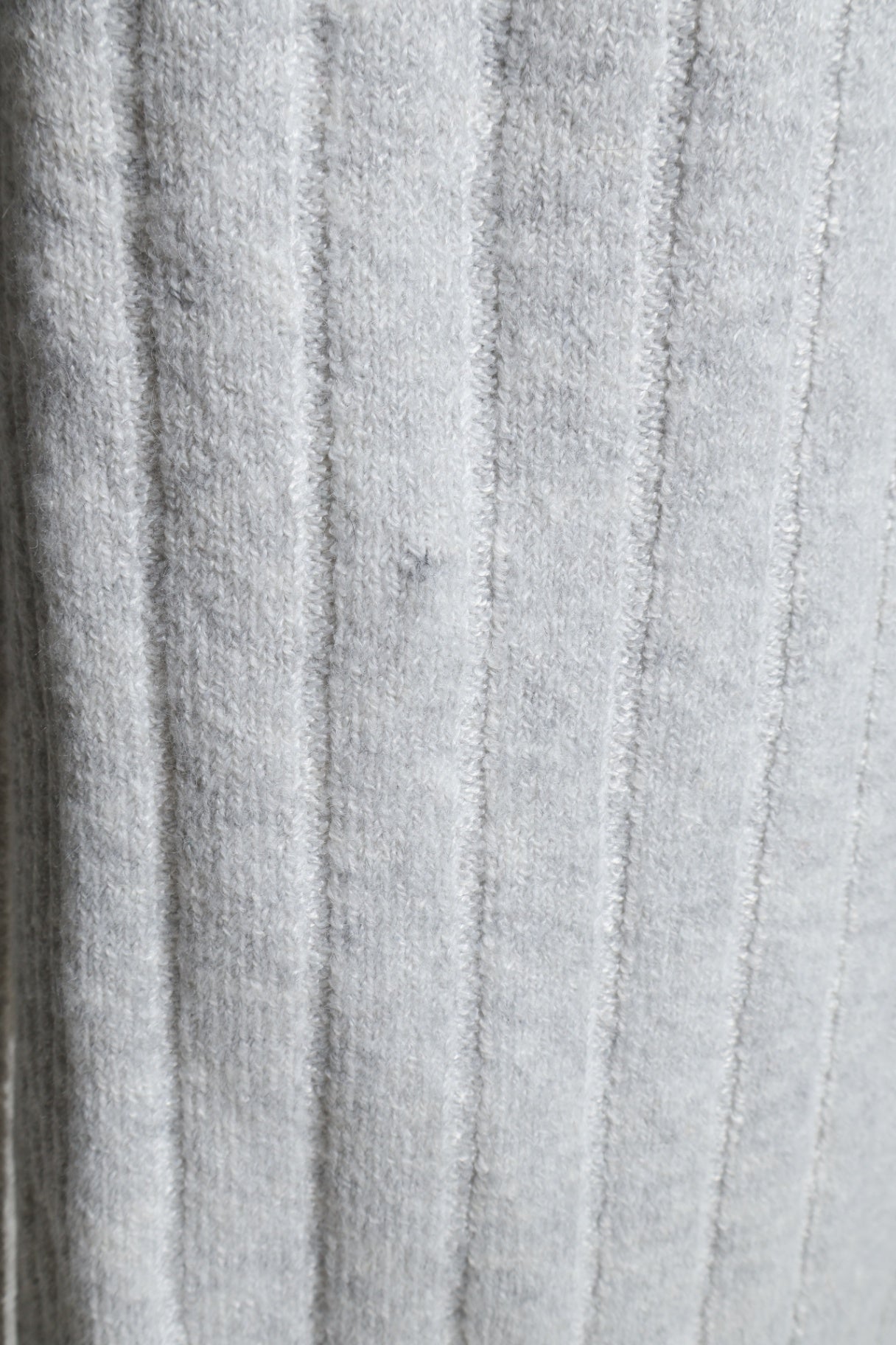 Robe longue en laine à col roulé