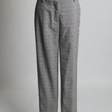 Pantalon ajusté à motif Prince-de-Galles