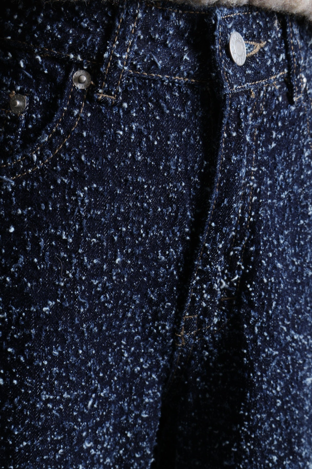 Jean en denim neppy à couple ample