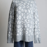 Chandail tricot motif léopard