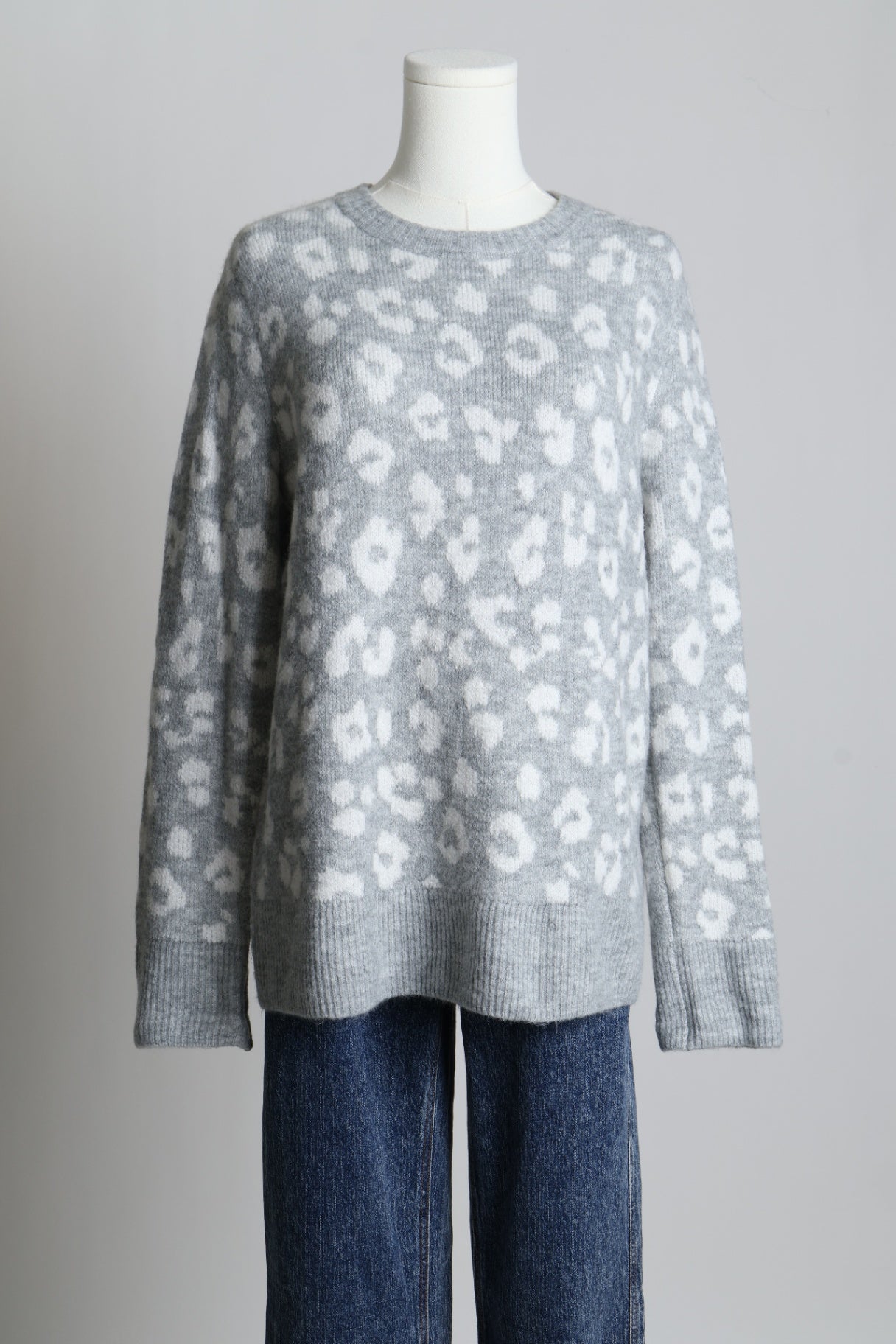 Chandail tricot motif léopard