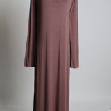 Robe longue à dos ouvert