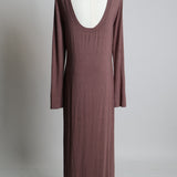 Robe longue à dos ouvert