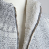 Chandail à col zippé à motifs à carreaux (Twik)
