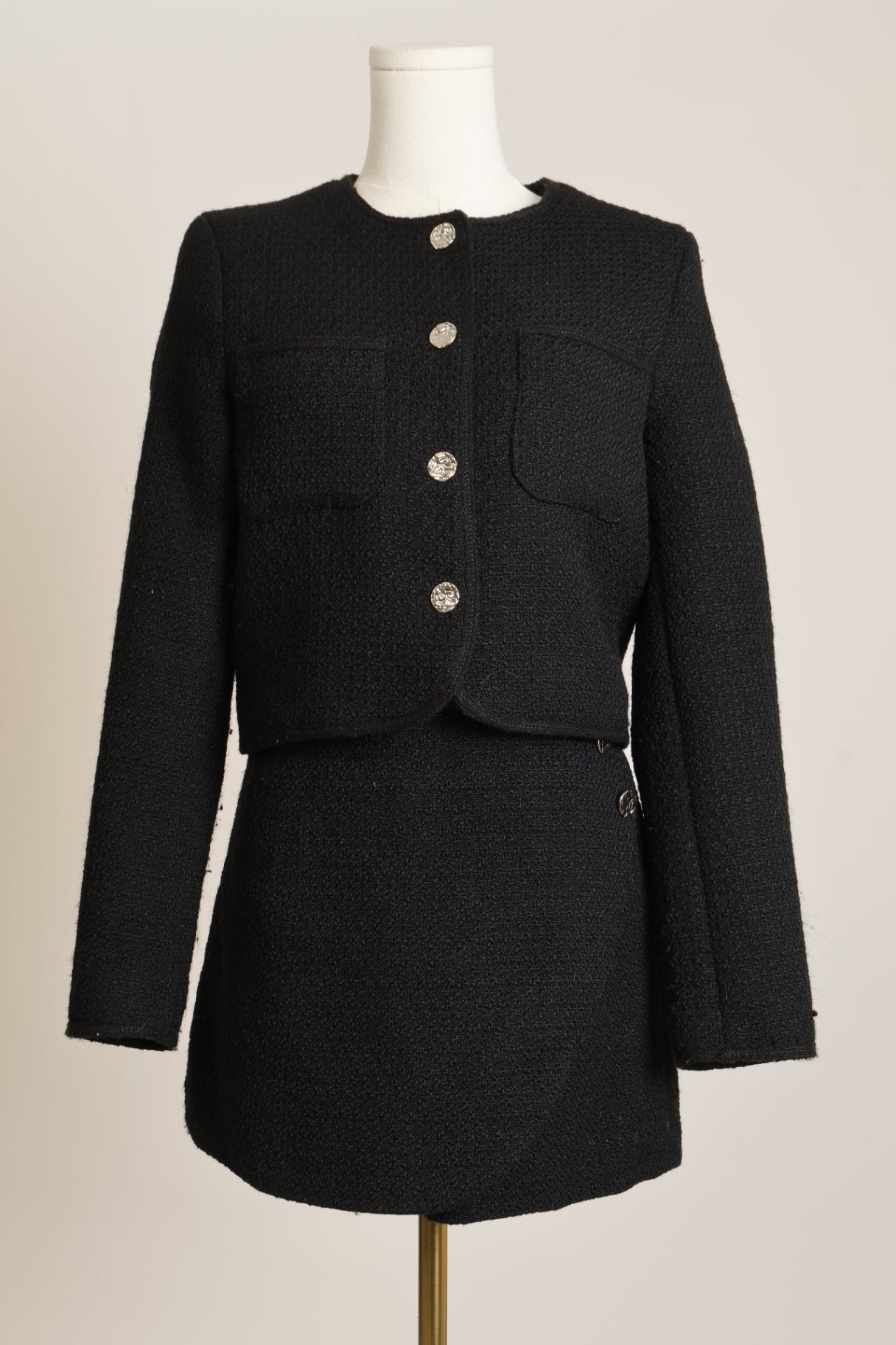 Ensemble jupe-short en tweed