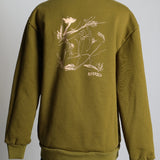 Crew Neck avec imprimé rose