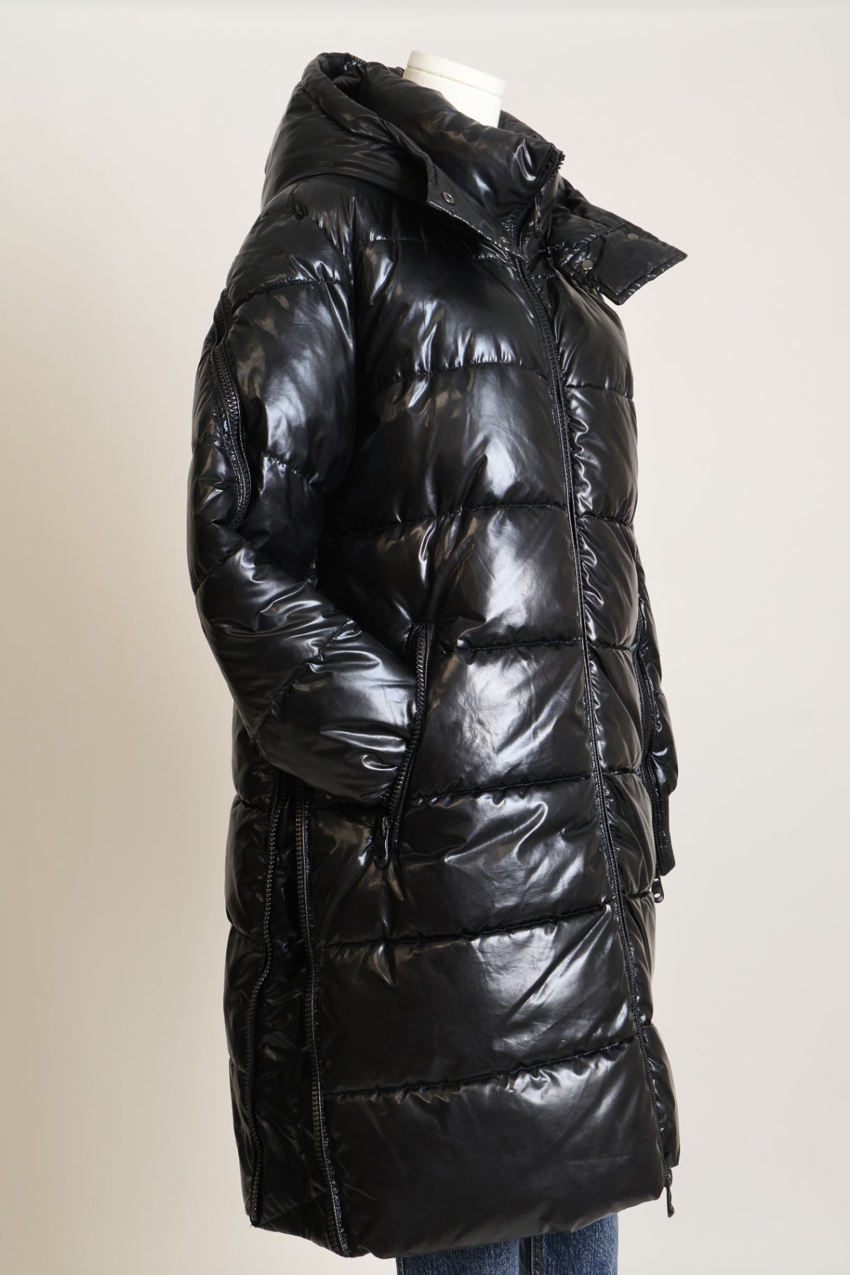 Manteau mi-long matelassé