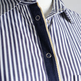 Robe-chemise motif lignée