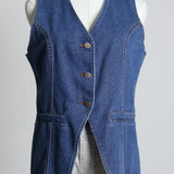 Veste sans manches en denim