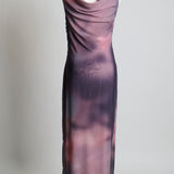 Robe longue en maille Jayde