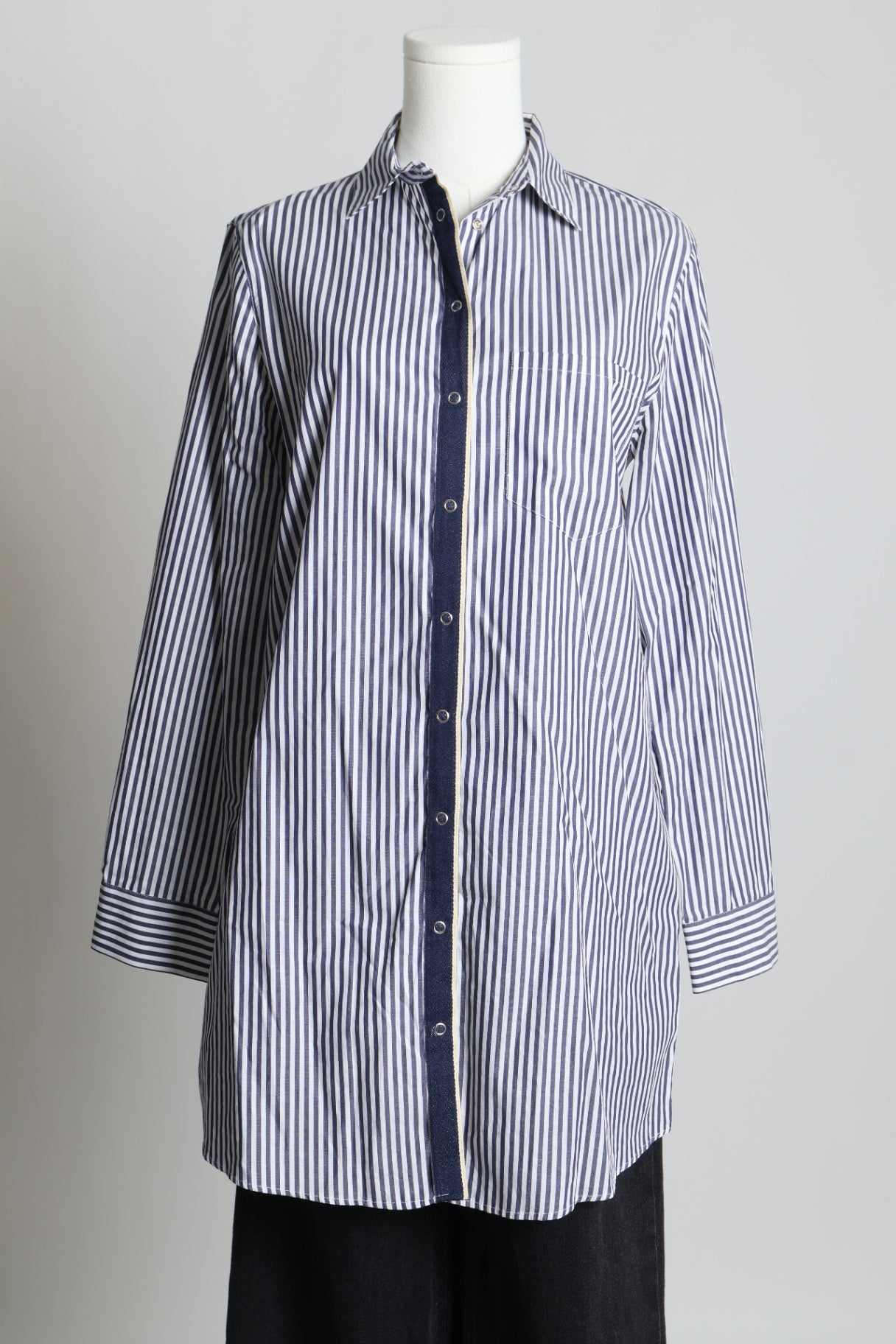 Robe-chemise motif lignée