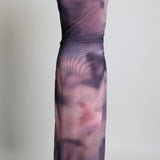 Robe longue en maille Jayde