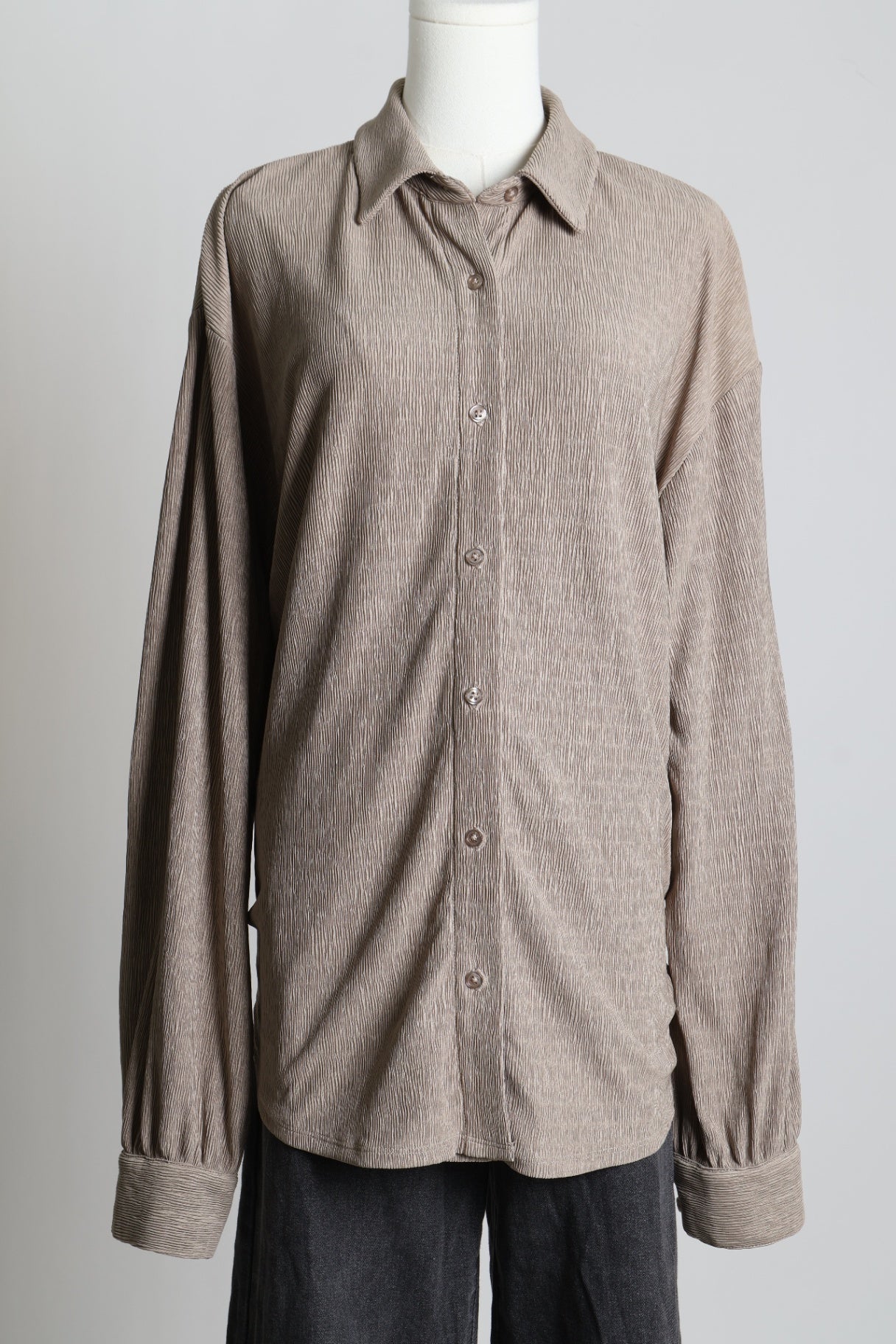 Chemise avec texture plissée