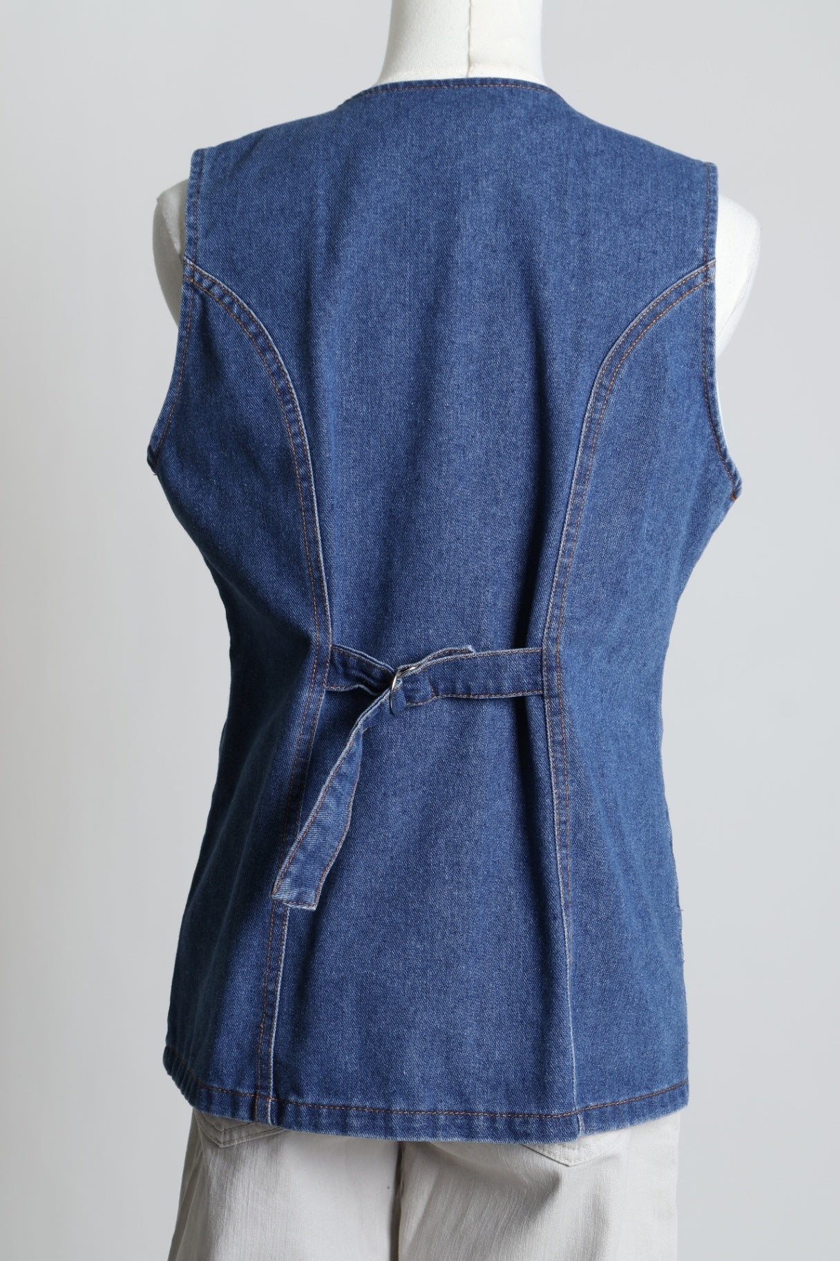 Veste sans manches en denim