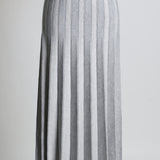 Jupe midi plissée motif chevron