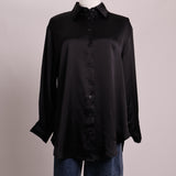 Chemise satinée manches longues